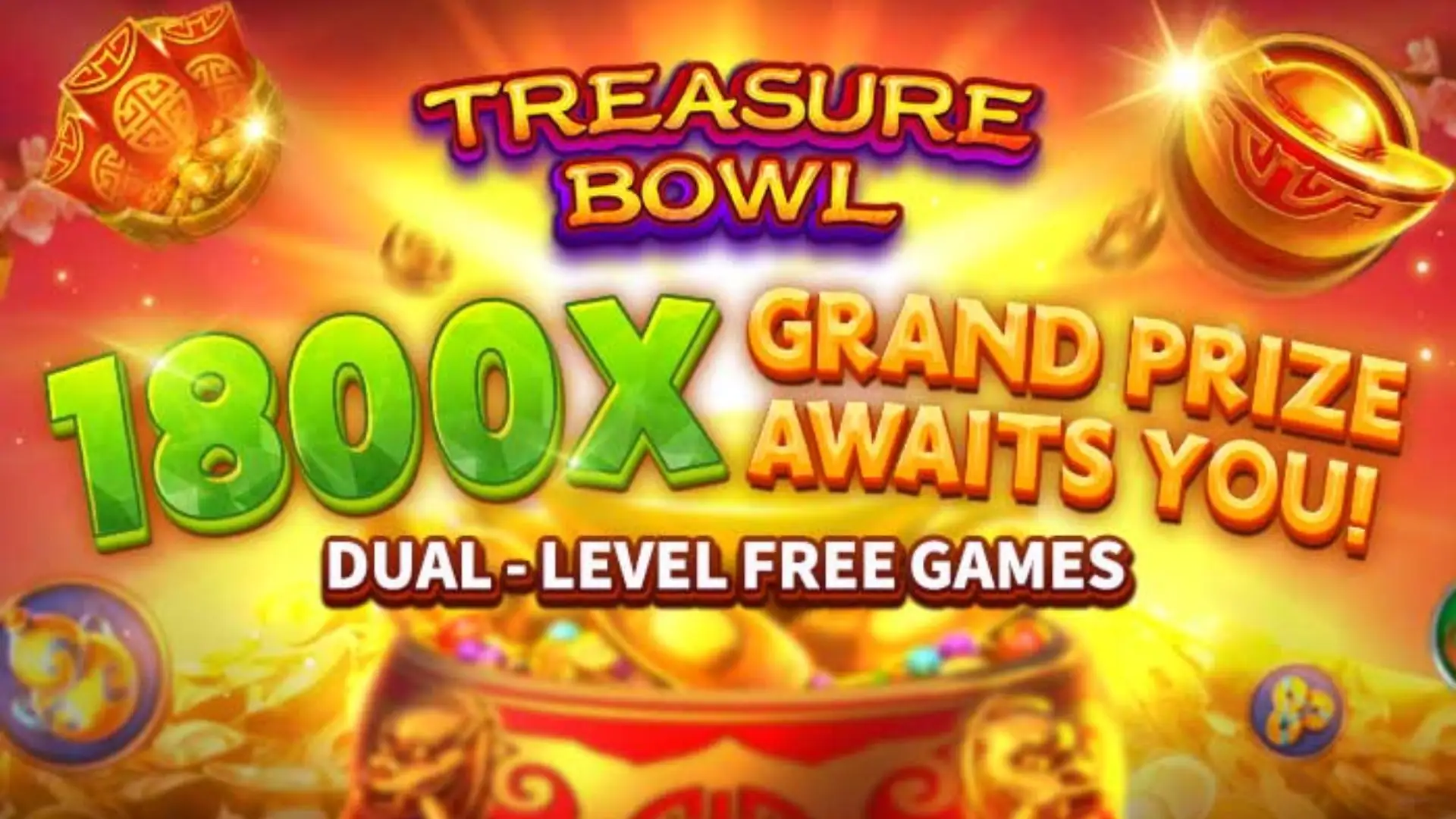 Multiplicadores Treasure Bowl 8897 - 7777x Máximo com Tigela Dourada